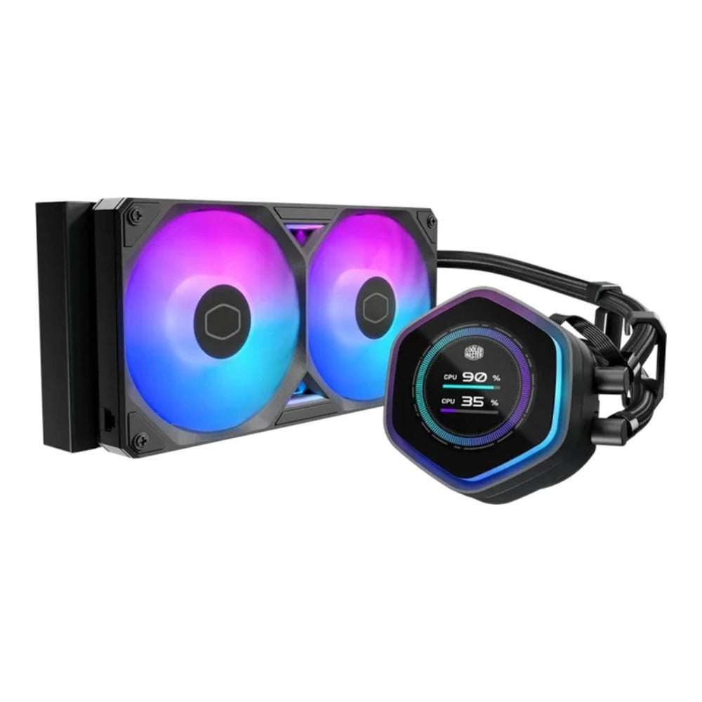 Cooler Master MasterLiquid 240 Atmos Ii Lcd ARGB - Prozessor - Fluessigkeitskühlsys... - 36 dB - AMD Sockel AM4 (Ryzen) - Kühler