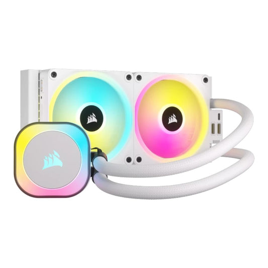 Corsair H100I - Hybrid - 12 cm - 480 RPM - 2400 RPM - 63,1 cfm - Weiß - Kühler