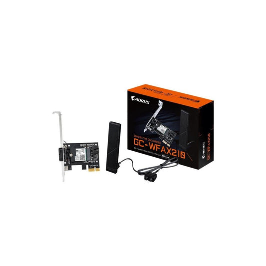 Gigabyte CARTE RESEAU WI - FI - INTEL 6E AX210 - TRI - BANDE - 4 GB - Bluetooth - Mainboard