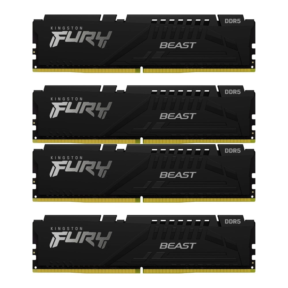 Kingston FURY Beast schwarz DIMM Kit 128GB, DDR5-5600, CL40-40-40