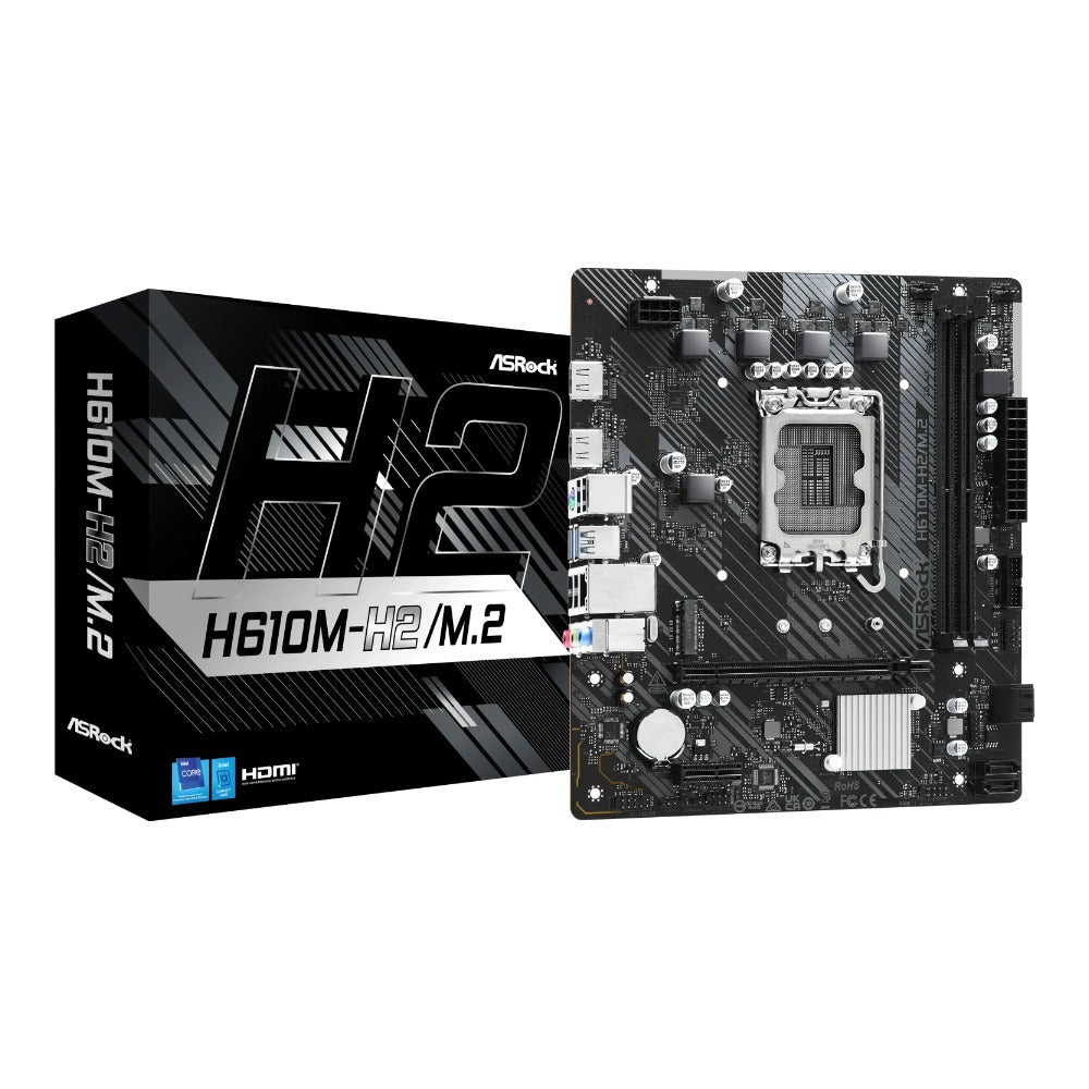 ASRock H610M - H2/M.2| Sockel Lga 1700| Intel H610| - Intel Sockel 1700 (Core i) - Mainboard