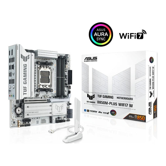 Asus - TUF GAMING B850M-PLUS WIFI7 WHITE - Mainboard
