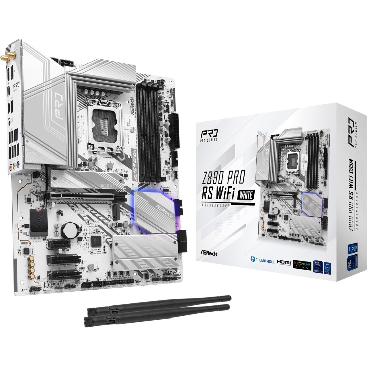 ASRock - Z890 Pro RS WiFi White, Mainboard