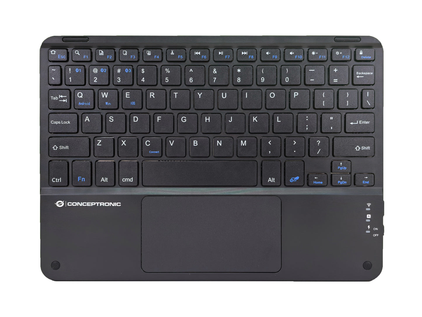 Conceptronic Wireless Tastatur Layout englisch 10" schwarz - QWERTY - Tastatur