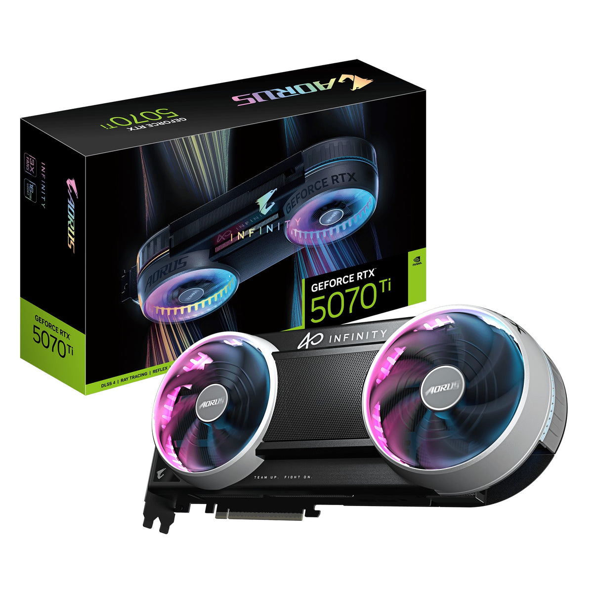 Gigabyte AORUS GeForce RTX 5070 Ti INFINITY - PCI - 16.384 MB - Grafikkarte