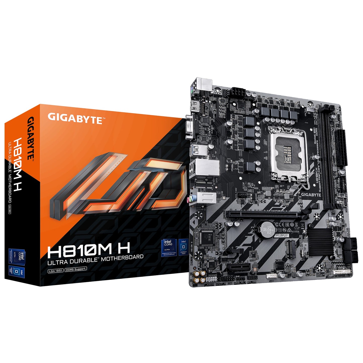 Gigabyte 1851 H810M H - /M.2/HDMI/VGA/AµATX - Intel Sockel 1851 (Core Ultra 100&200) - Mainboard