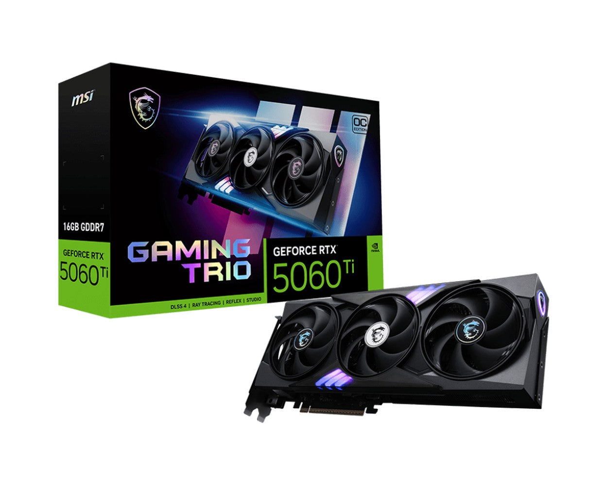 MSI GeForce RTX 5060 Ti 16G GAMING TRIO OC - VGA - PCI - E x16 - Grafikkarte