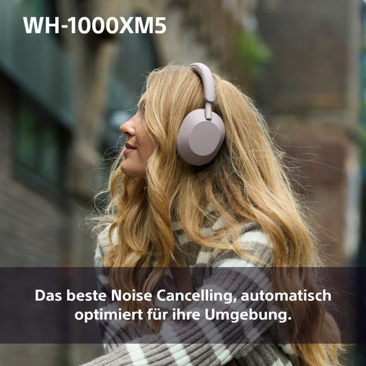 Sony WH - 1000XM5 mit Mikrofon - ohrumschließend - 40 KHz - Kopfhörer
