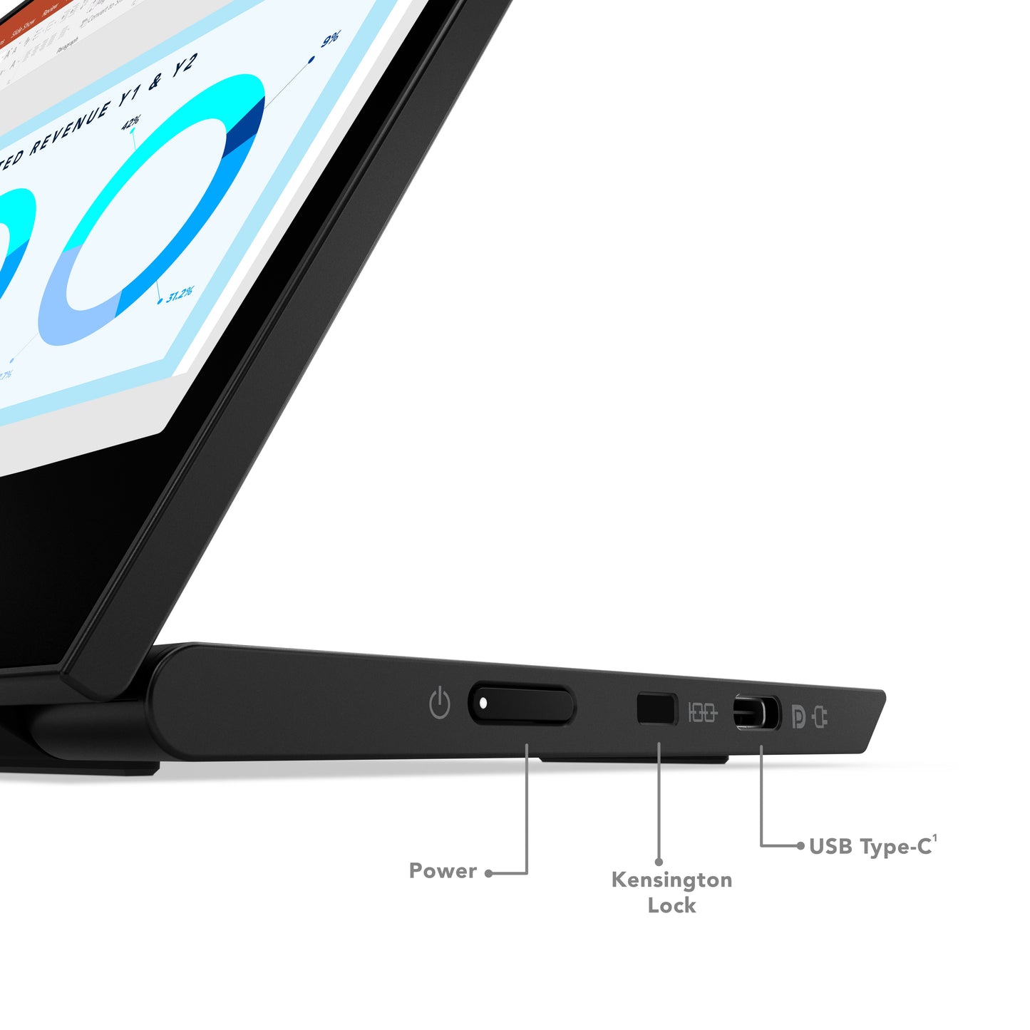 Lenovo ThinkVision M14d - 35,6 cm (14") - 2240 x 1400 Pixel - 2.2K - LED - 8 ms - Schwarz - Monitor