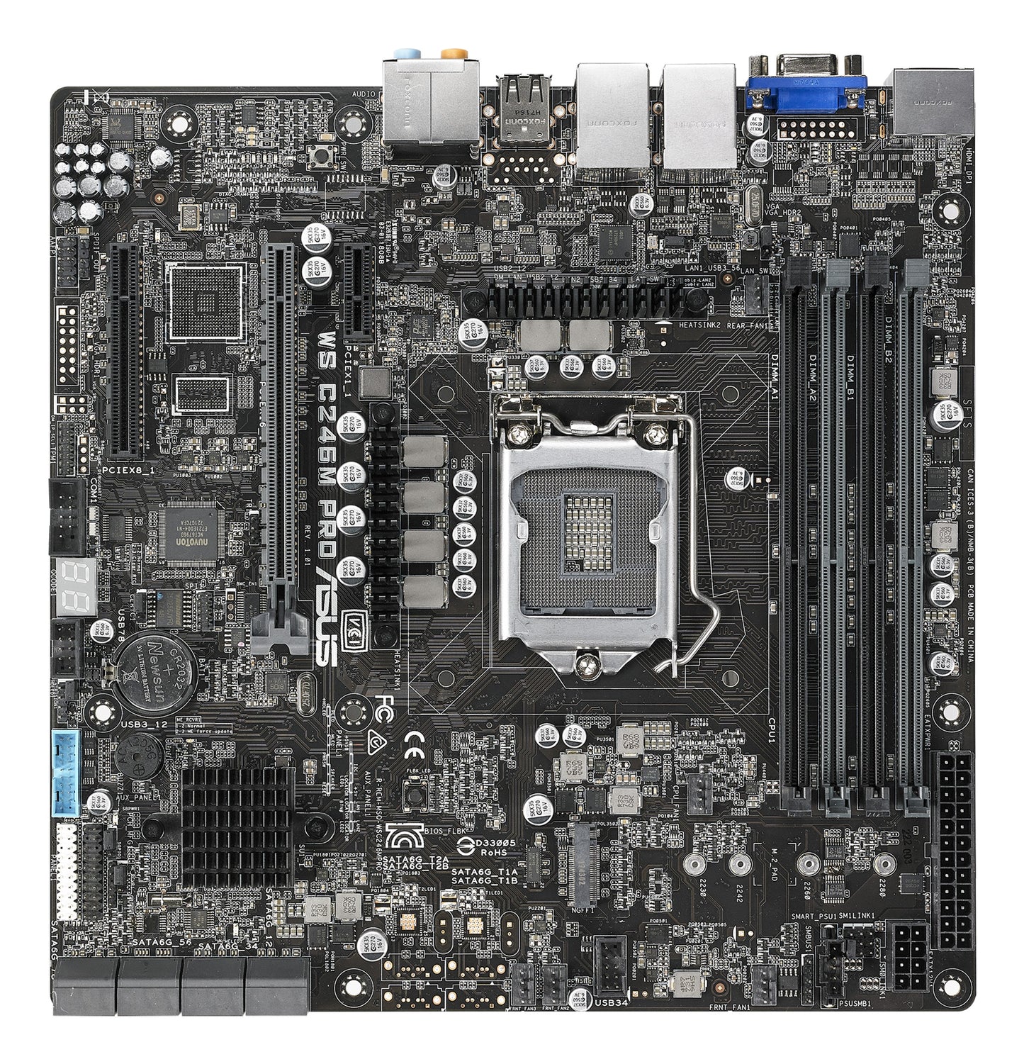 ASUS WS C246M PRO - Intel - LGA 1151 (Socket H4) - Intel® Celeron® - Intel® Core™ i3 - Intel® Core™ i5 - Intel® Core™ i7 - Intel® Pentium® - Intel® Xeon® - LGA 1151 (Socket H4) - DDR4 - SDRAM - 64 GB - Mainboard