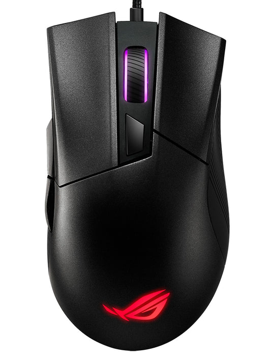 ASUS ROG Gladius II Core - rechts - Optisch - USB Typ - A - 6200 DPI - Schwarz - Maus