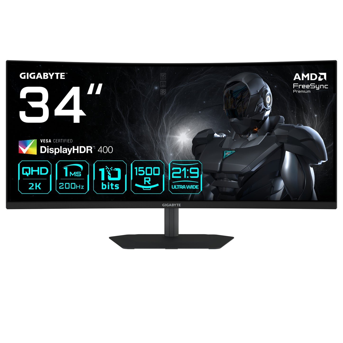 Gigabyte G34WQC2 34 Wqhd Curved Gaming Monitor - 86,4 cm - Monitor