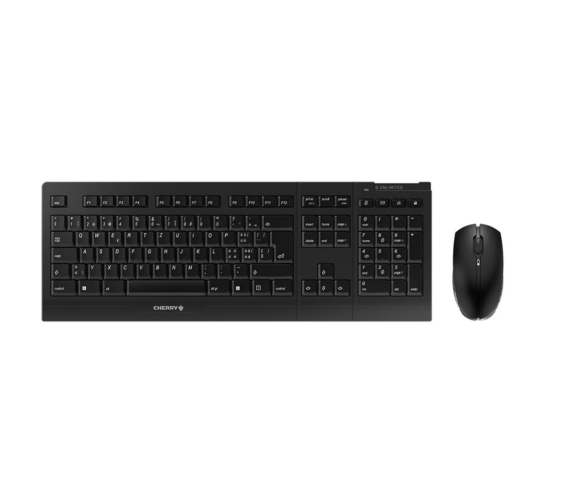 Cherry B.UNLIMITED 3.0 - Volle Größe (100%) - Kabellos - RF Wireless - Mechanischer Switch - Schwarz - Maus enthalten - Tastatur