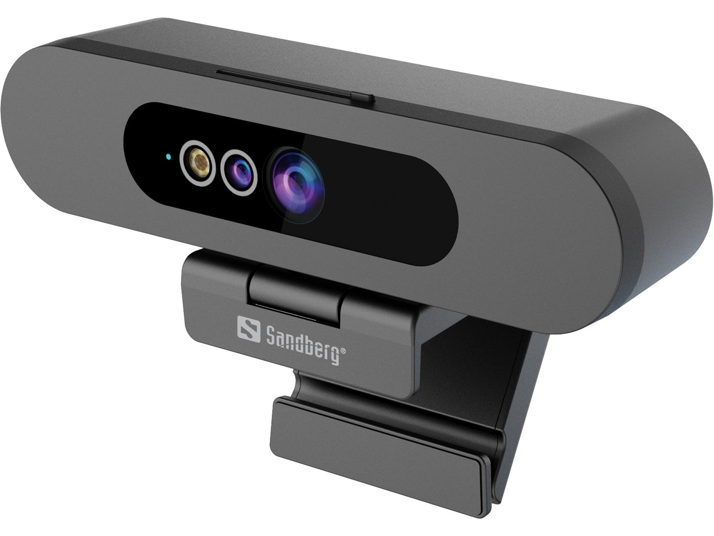 SANDBERG Face Scan Webcam - 2 MP - 1920 x 1080 Pixel - Full HD - 30 fps - 640x480@30fps - 1280x720@30fps - 1920x1080@30fps - 80° - Webcam