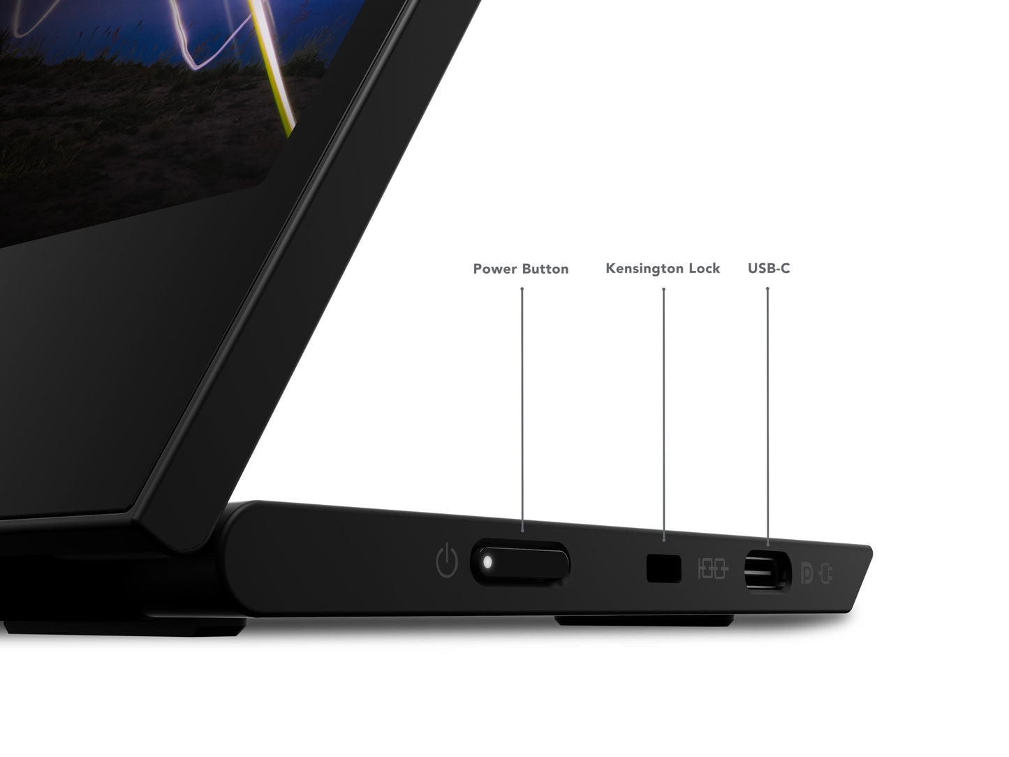 Lenovo ThinkVision M15 - 39,6 cm (15.6") - 1920 x 1080 Pixel - Full HD - LED - 14 ms - Schwarz - Monitor