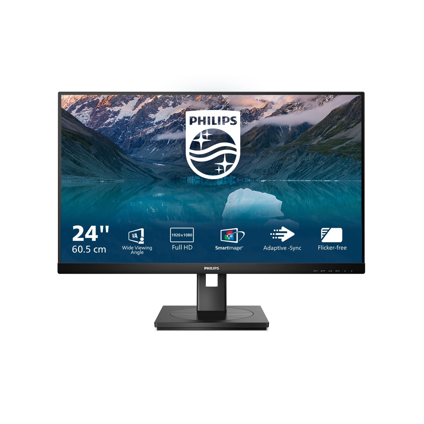 Philips S Line 242S9JML/00 - 61 cm (24") - 1920 x 1080 Pixel - Full HD - LCD - 4 ms - Schwarz - Monitor