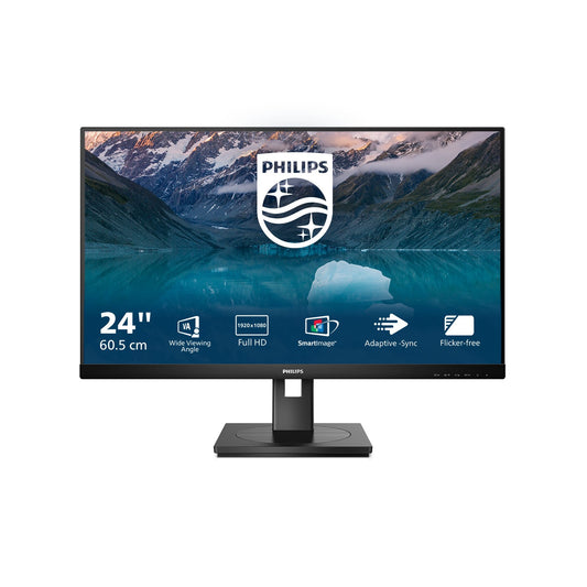 Philips S Line 242S9JML/00 - 61 cm (24") - 1920 x 1080 Pixel - Full HD - LCD - 4 ms - Schwarz - Monitor