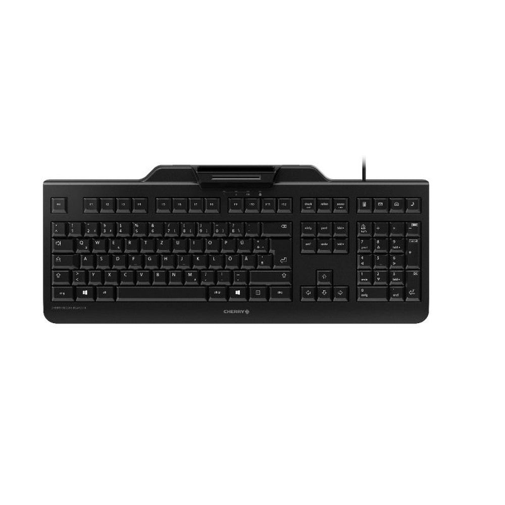 Cherry JK - A0400EU - 2 - Volle Größe (100%) - Kabelgebunden - USB - Membran Key Switch - QWERTY - Schwarz - Tastatur
