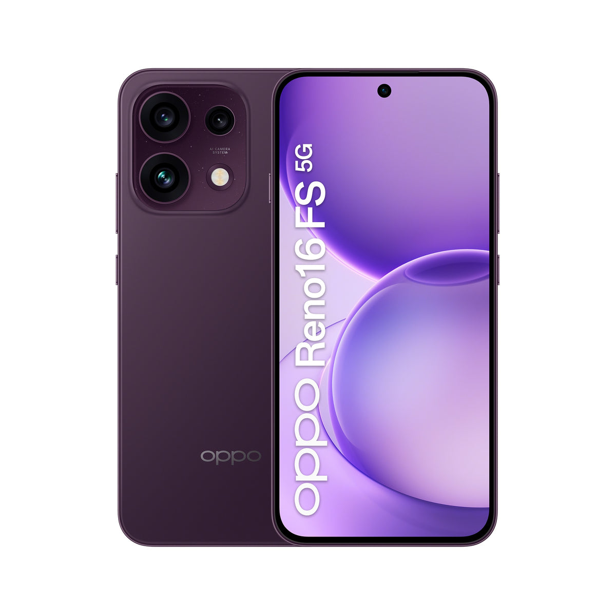 Oppo Reno 16FS 5g 8/512GB BLACK - 512 GB - Mobiltelefon