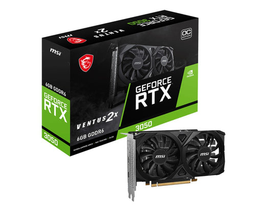MSI GeForce RTX 3050 VENTUS 2X E 6G OC - VGA - PCI - E x16 - Grafikkarte