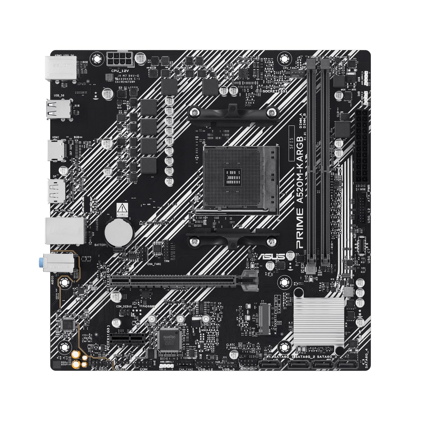 ASUS Prime A520M - K Argb Am4 - AMD Sockel AM4 (Ryzen) - Micro/Mini/Flex - ATX - Mainboard