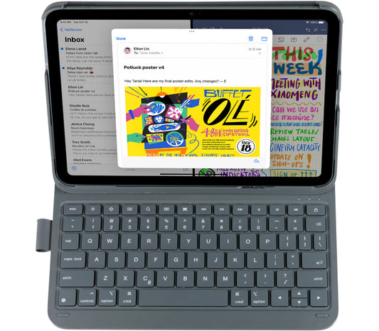 DEQSTER Slim Pro und Foliohülle (keyboard) - kabellos - Tastatur