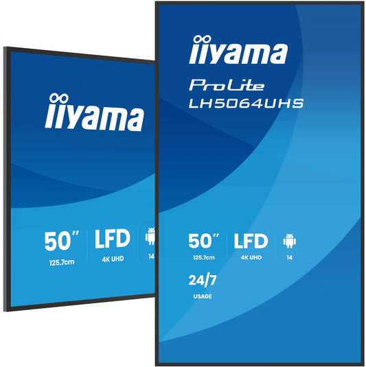 Iiyama LH5064UHS - B1AG 50 IN LCD UHD - 127 cm - Monitor