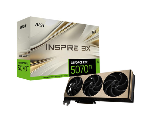 MSI GeForce RTX 5070 Ti 16G INSPIRE 3X OC - VGA - PCI - E x16 - Grafikkarte