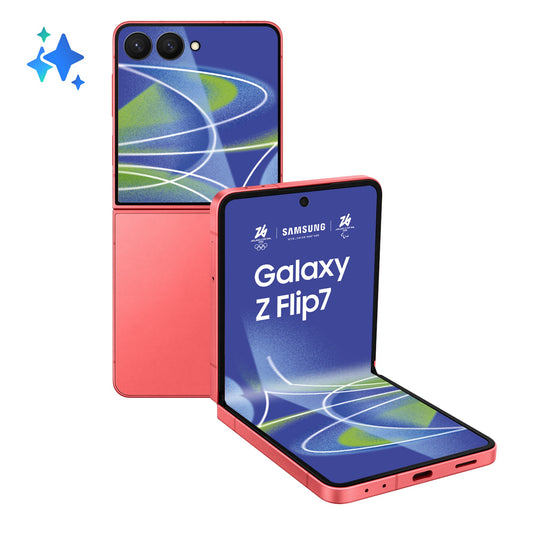 Samsung Galaxy Z Flip7 Coralred - Smartphone - 256 GB - Mobiltelefon