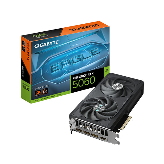 Gigabyte GeForce RTX 5060 EAGLE OC 8G Grafikkarte - 8GB GDDR7, HDMI, 3x DP - Grafikkarte