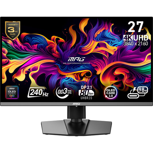 MSI Mpg 272Urxde Qd - Oled 27" - 68,6 cm - Monitor