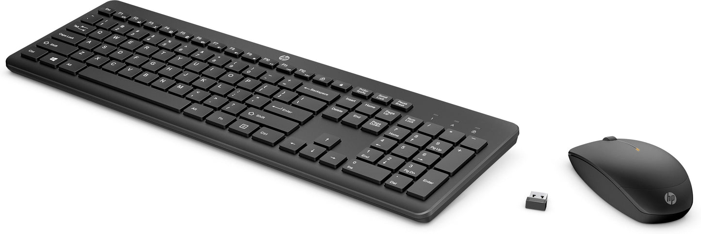 HP 235 Wireless Mouse and Keyboard Combo - 1.600 dpi - Tastatur