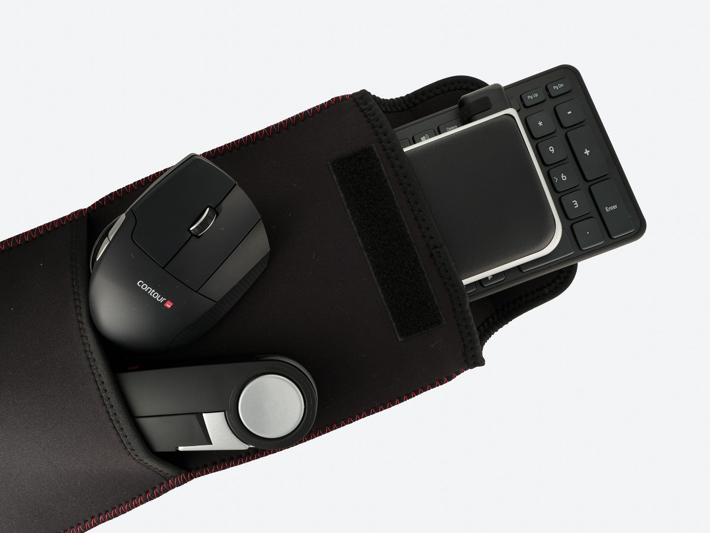 Contour Design Universal Sleeve with removable shoulder strap for RollerMousegehäuse - 195 mm - 535 mm - 12 mm - 268 g - Schwarz - Tastatur