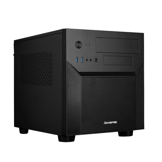 Chieftec CI - 02B - OP - Cube - PC - Schwarz - micro ATX - Mini - ITX - SPCC - Heimbüro - Cube-Gehäuse
