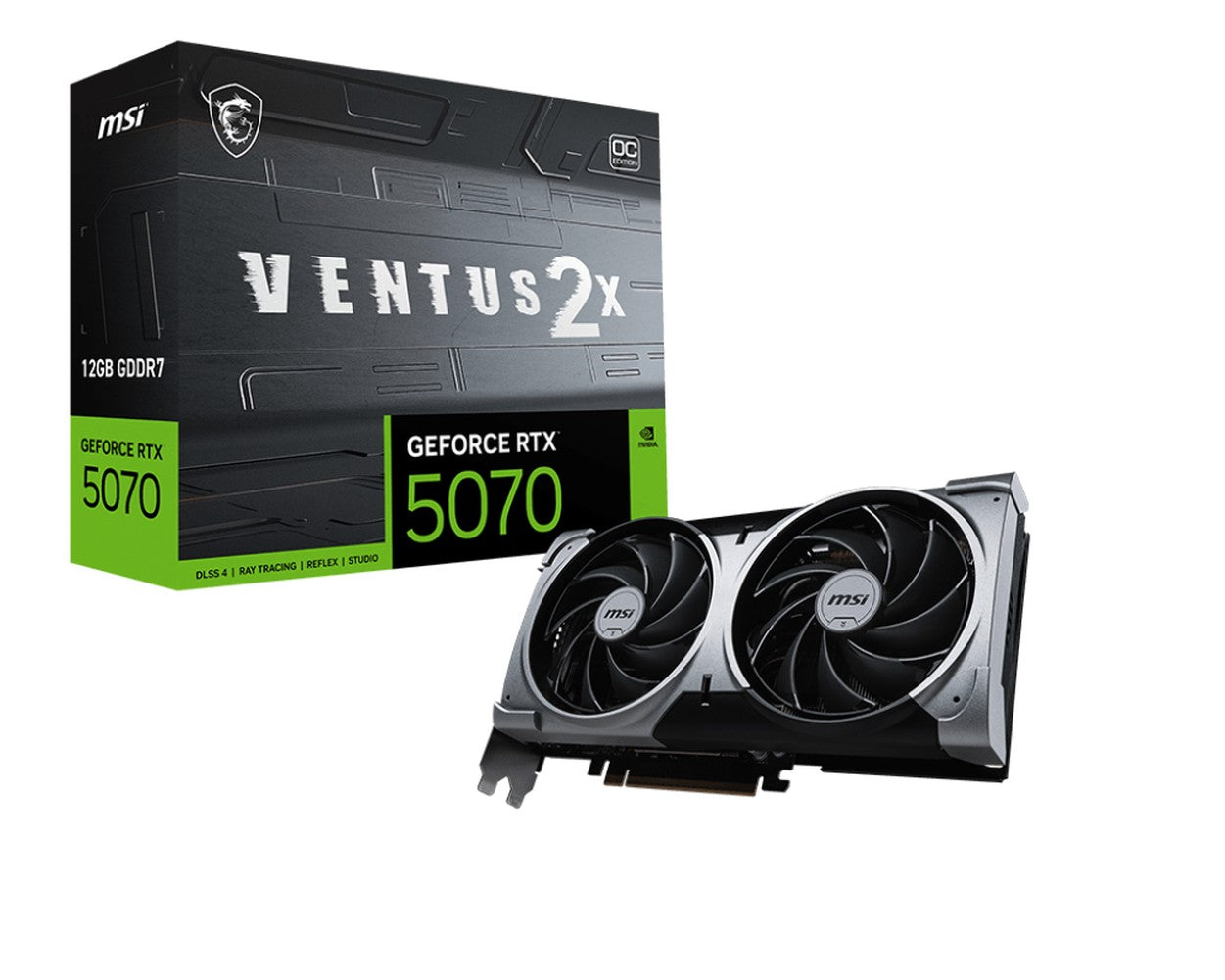 MSI GeForce RTX 5070 12G VENTUS 2X OC - VGA - PCI - E x16 - Grafikkarte