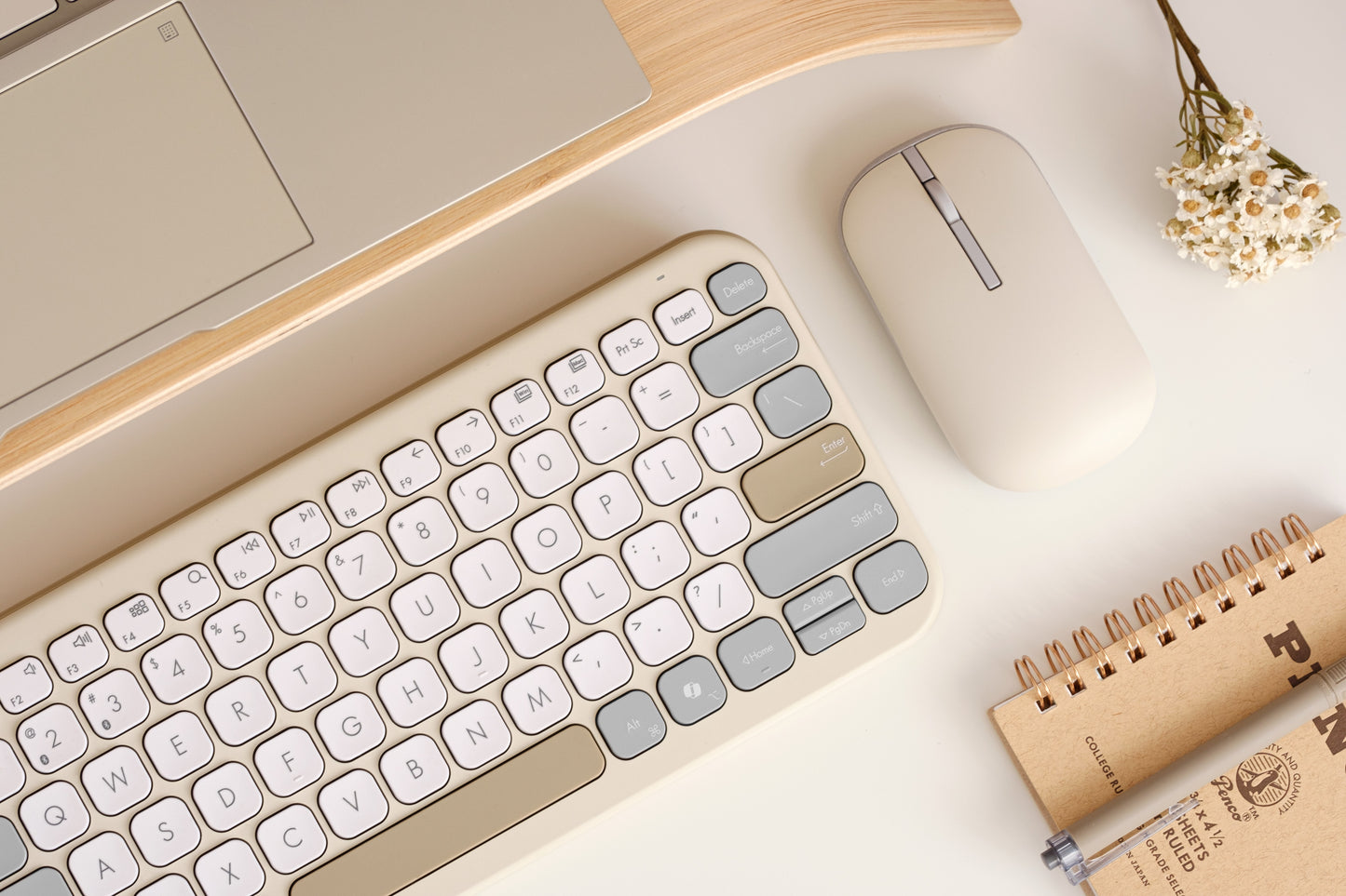 ASUS Marshmallow Tastatur Kw100 beige - 84 Tasten - Tastatur