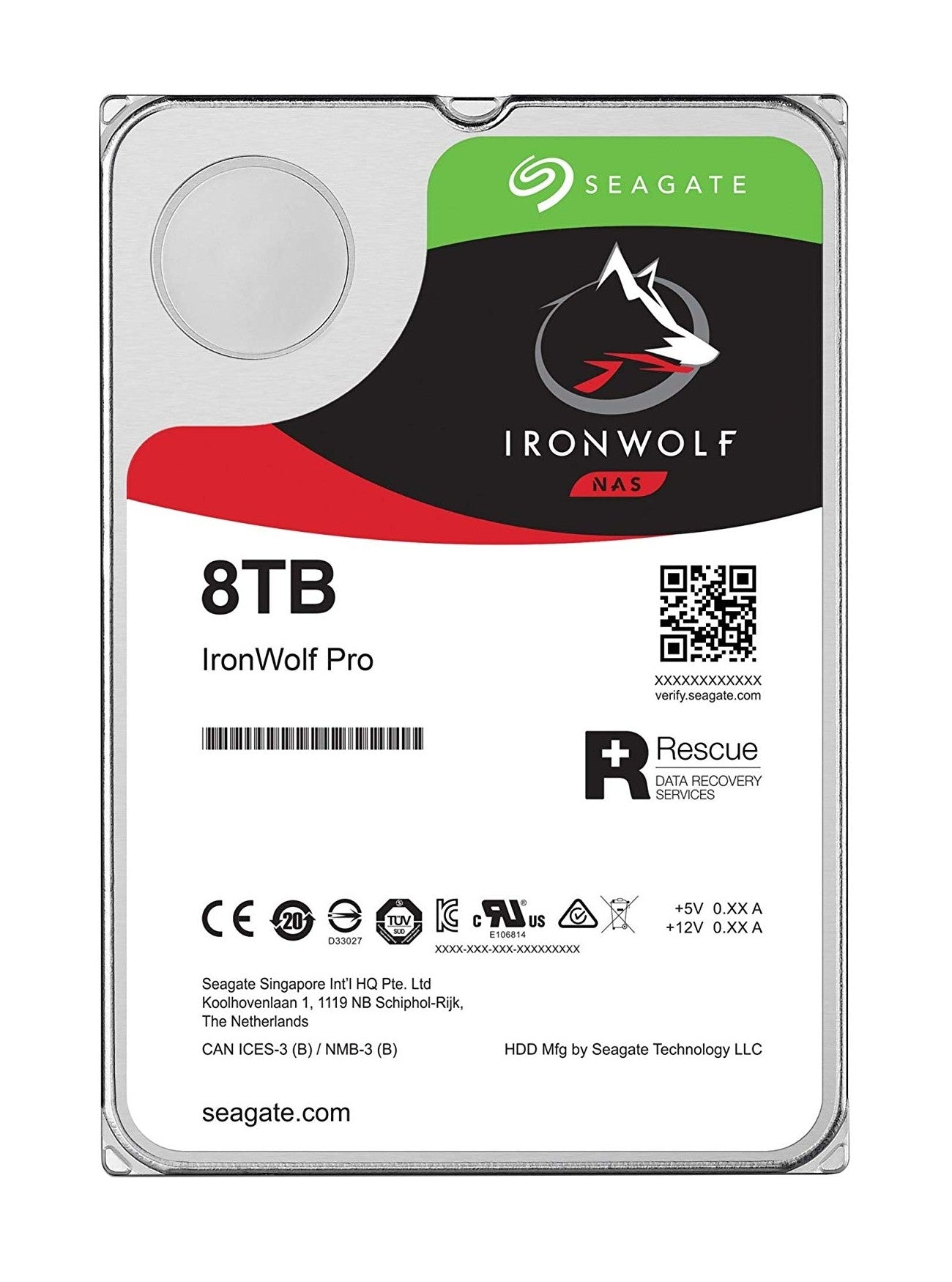 Seagate IronWolf ST8000VNA04 - 8 TB - 7200 RPM - 256 MB - 3.5" - Serial ATA III - Festplatte