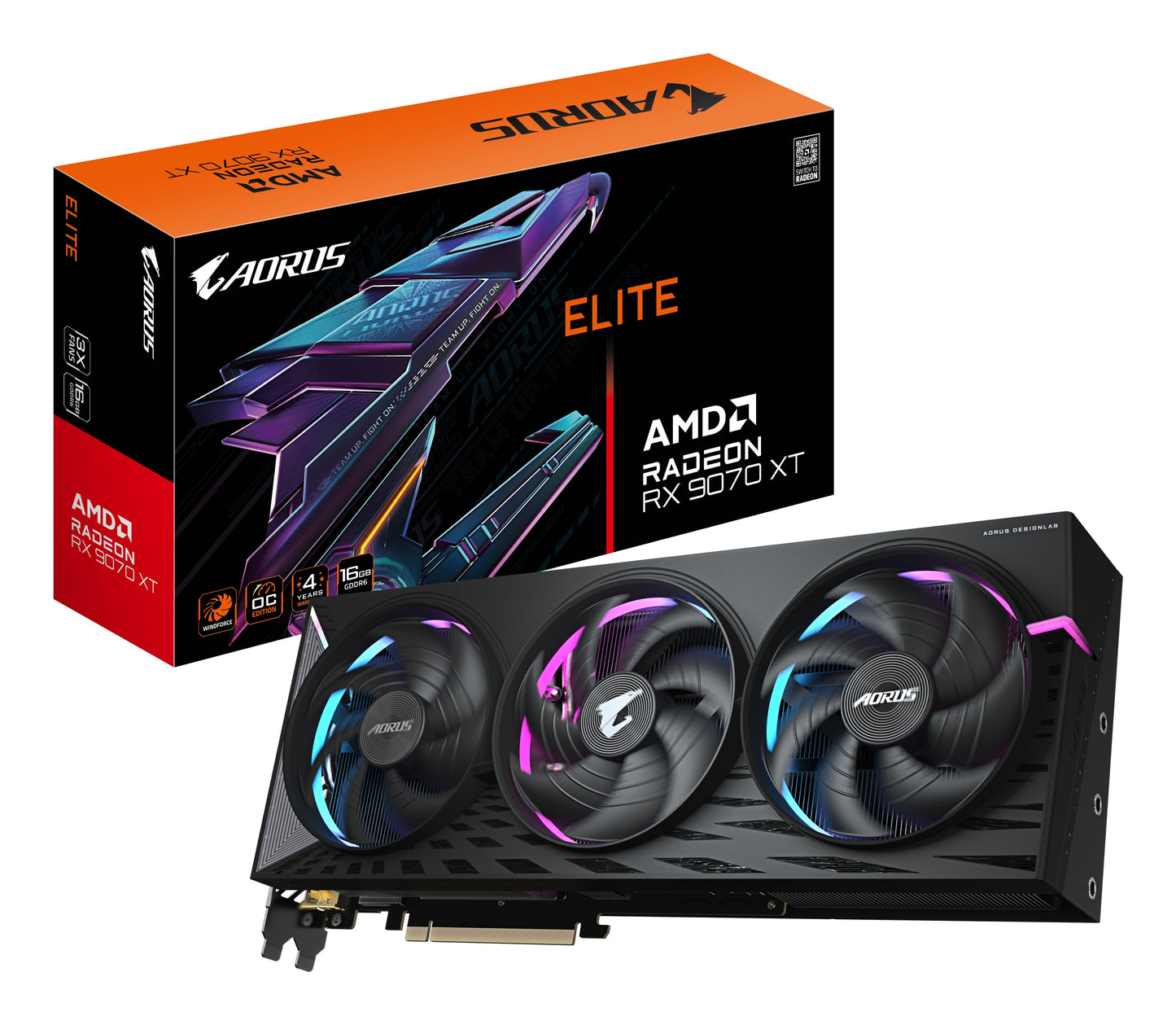 Gigabyte Aorus Radeon RX 9070 XT Elite - PCI - Grafikkarte