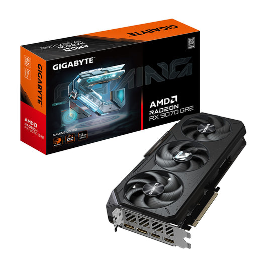 Gigabyte Radeon RX9070 GRE Gaming GDDR6 2xHDMI 2xDP - 12.288 MB - Grafikkarte