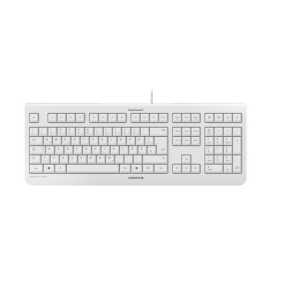 Cherry KC 1000 - Laser - 105 Tasten QWERTZ - Grau - Tastatur