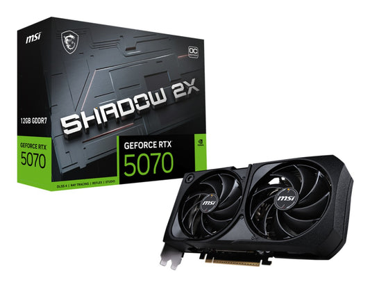 MSI RTX5070 Shadow 2X OC GDDR7 V532 - 005R retail - PCI - Express - Grafikkarte