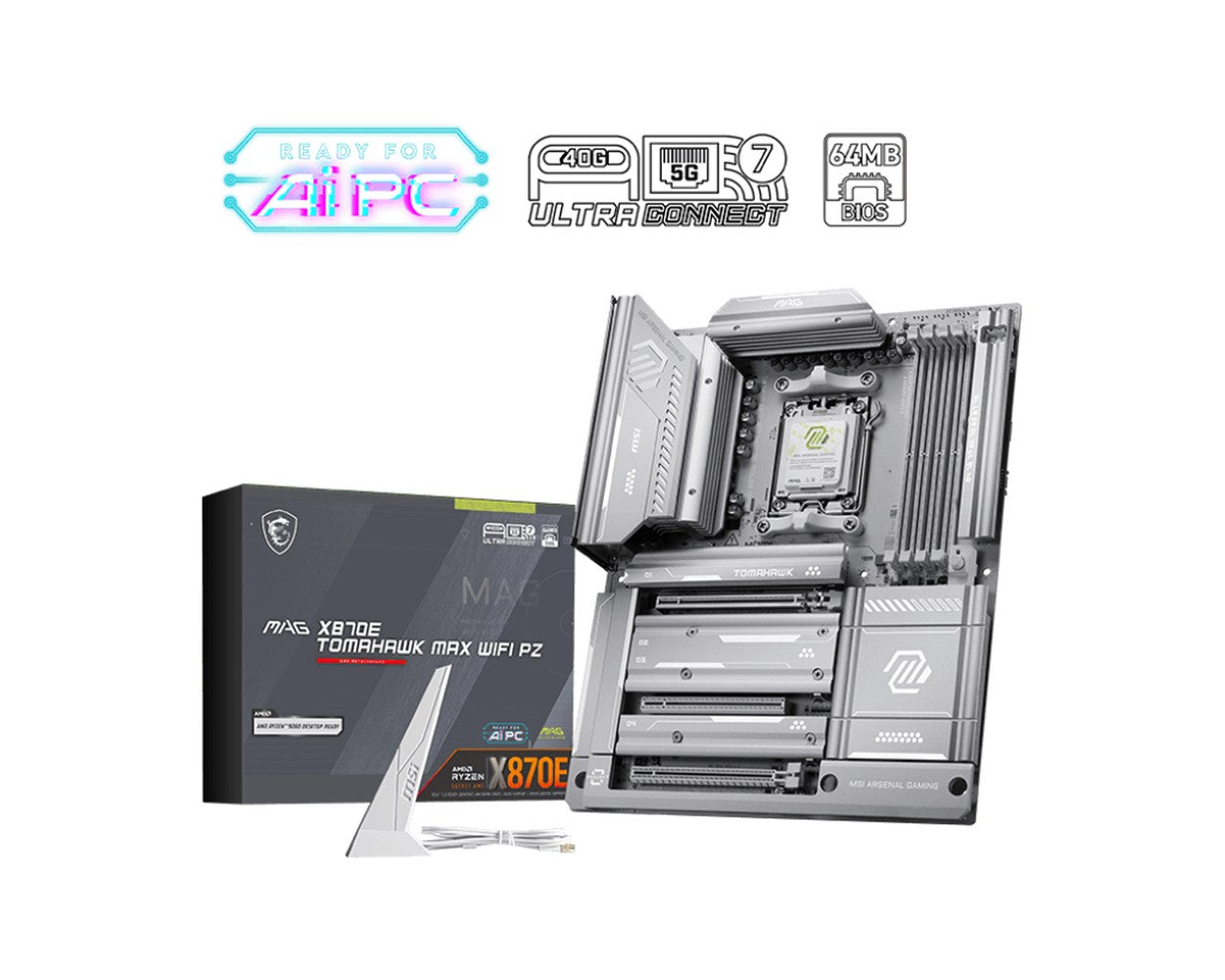 MSI MAG X870E TOMAHAWK MAX WIFI PZ - ATX - Mainboard