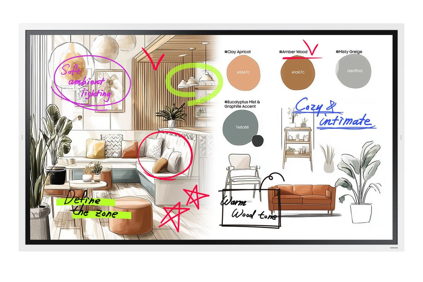 Samsung Flip WM65FX - 65" Diagonalklasse - 165,1 cm - Monitor