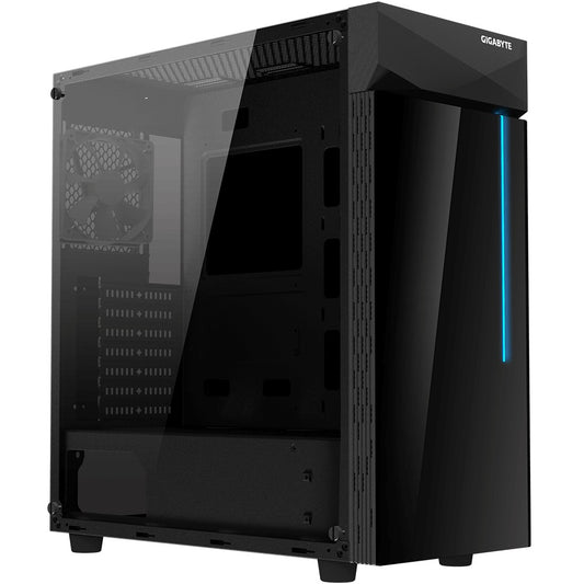 Gigabyte C200 - Midi Tower - PC - Schwarz - ATX - micro ATX - Mini - ITX - Glas - Kunststoff - Stahl - 16,5 cm - Gehäuse
