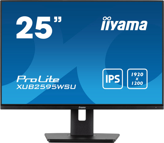 Iiyama ProLite XUB2595WSU - B5 - 63,5 cm (25") - 1920 x 1200 Pixel - WUXGA - LED - 4 ms - Schwarz - Monitor