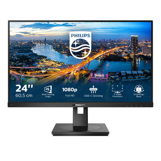 Philips B Line 243B1/00 - 60,5 cm (23.8") - 1920 x 1080 Pixel - Full HD - LED - 4 ms - Schwarz - Monitor