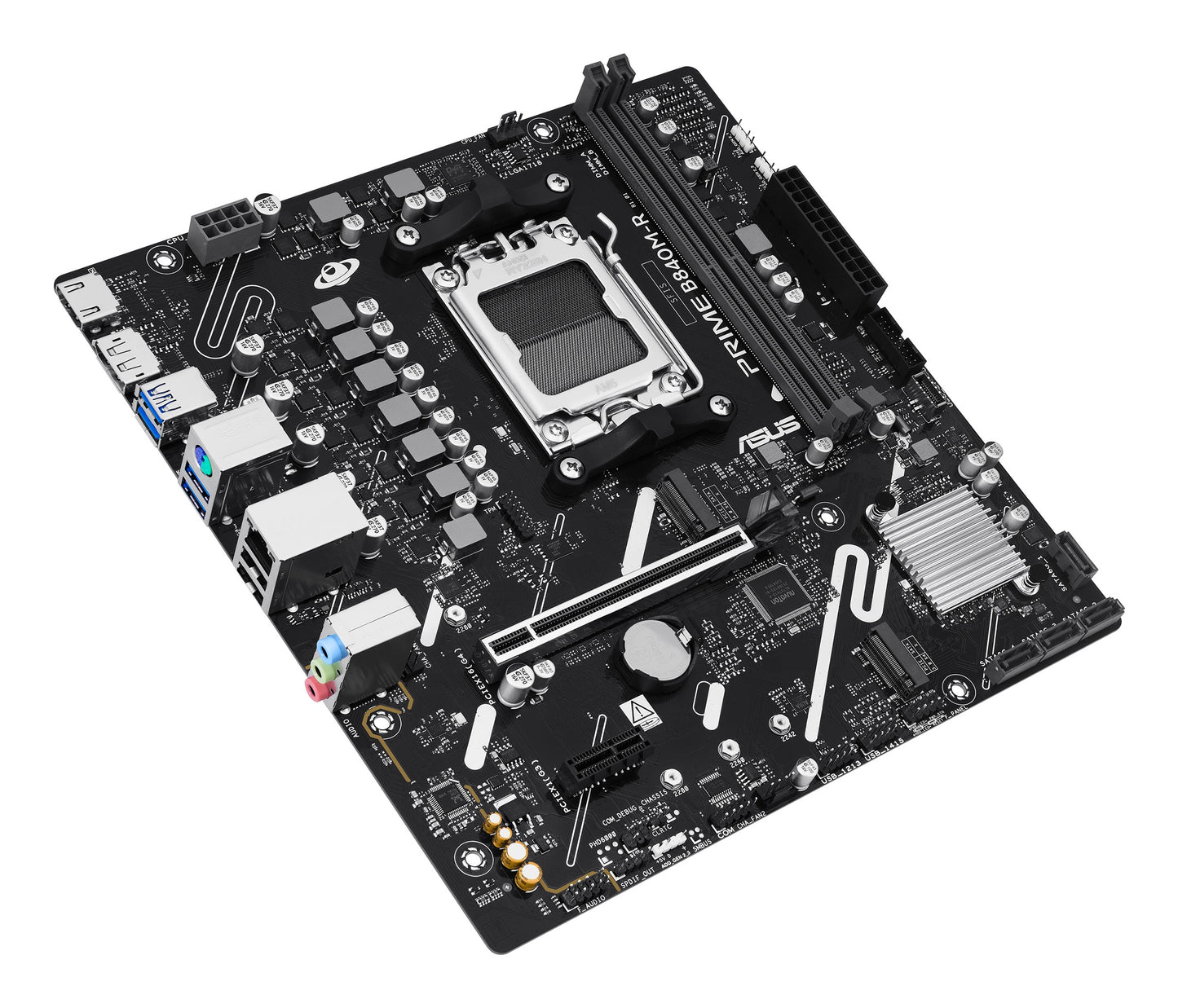 ASUS B840 AMD mATX motherboard 1xHDMI 1xDisplayPort 1xPCIe 4.0 2xM.2 - AMD Sockel AM5 (Ryzen Zen4) - Mainboard