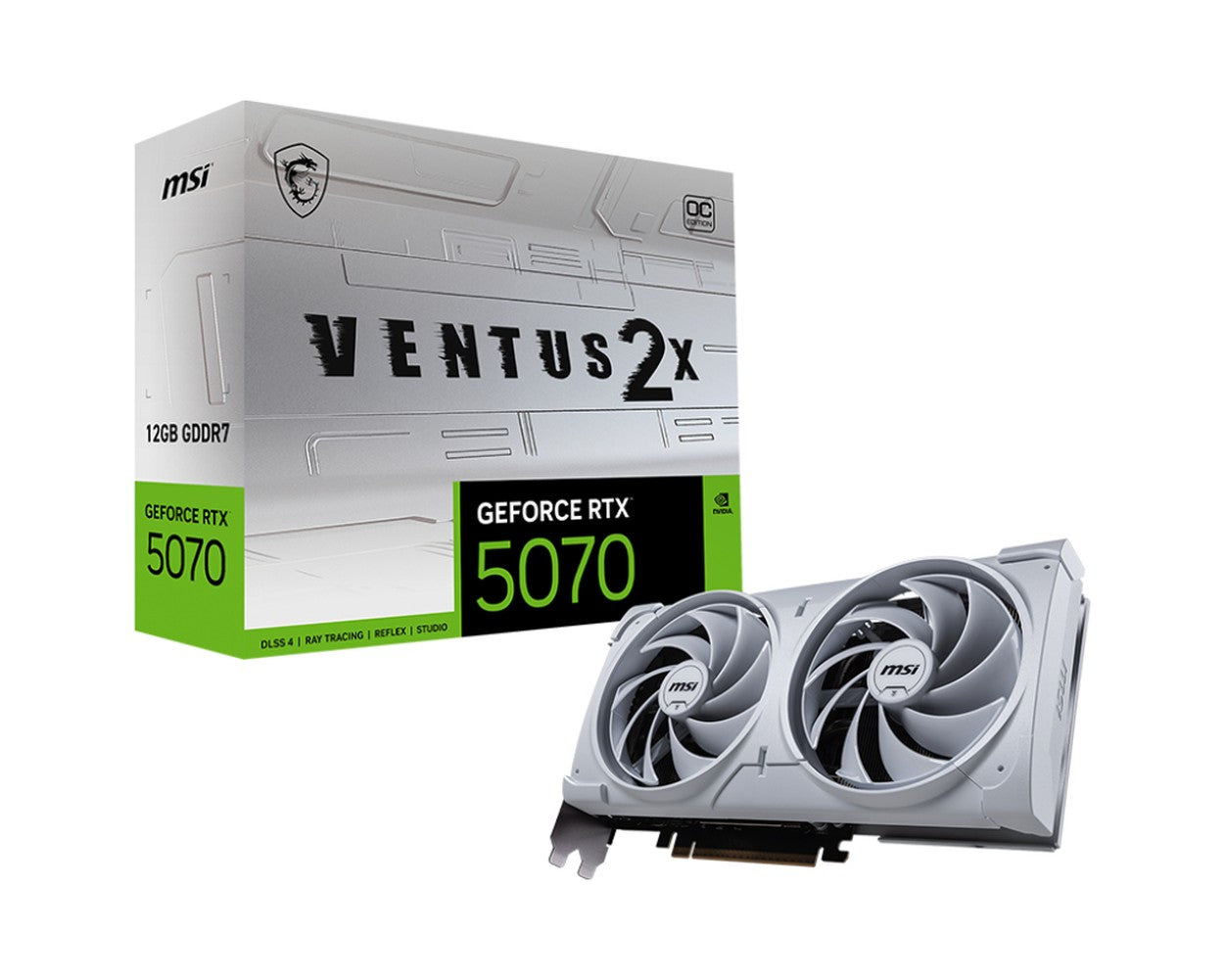 MSI GeForce RTX 5070 12G VENTUS 2X OC WHITE - VGA - PCI - E x16 - Grafikkarte