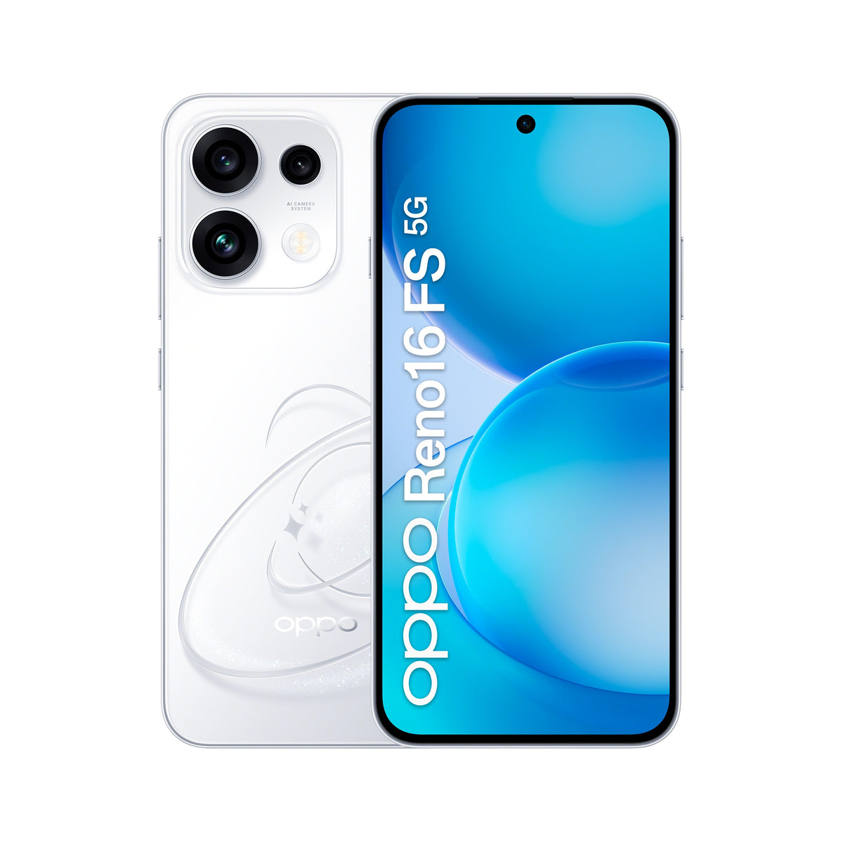 Oppo RENO 16FS 5G 8/512GB WHITE - 512 GB - Mobiltelefon