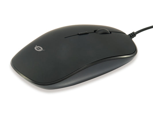 Conceptronic REGAS Optische Tischmaus - Beidhändig - Optisch - USB Typ - A - 1200 DPI - Schwarz - Maus